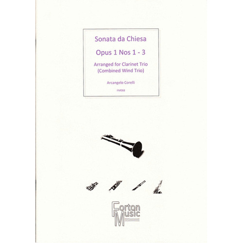 Sonata Da Chiesa Op 1 Nos 1 - 3 Clarinet Book Book