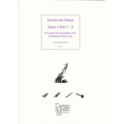 Sonata Da Chiesa Op 1 Nos 1 - 3 Saxophone Book Book
