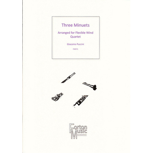 Three Minuets Wind Quartet Book