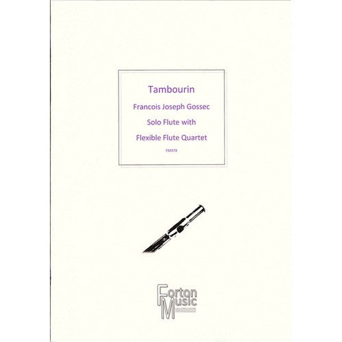 Tambourin Solo Flute With Flex Flute Quartet Book