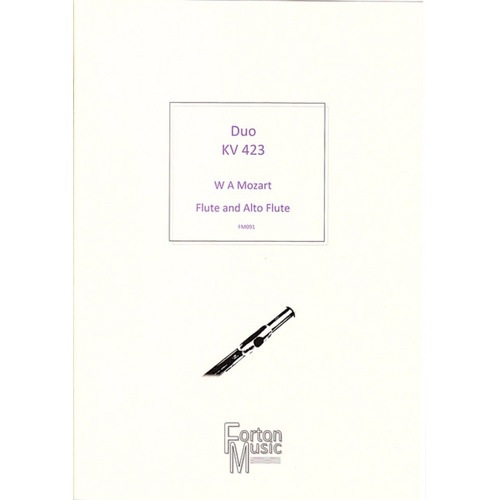 Duo Kv423 Flute/Alto Flute Duet Book