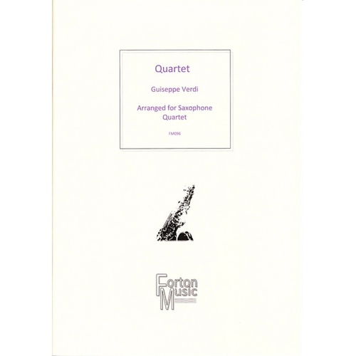 String Quartet In E Min For Saxophone SATB
