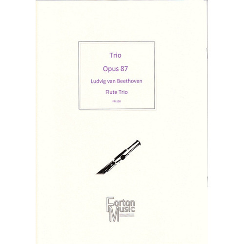Trio Opus 87 Flute Trio Book