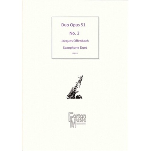 Saxophone Duo Opus 51 No 2 Book