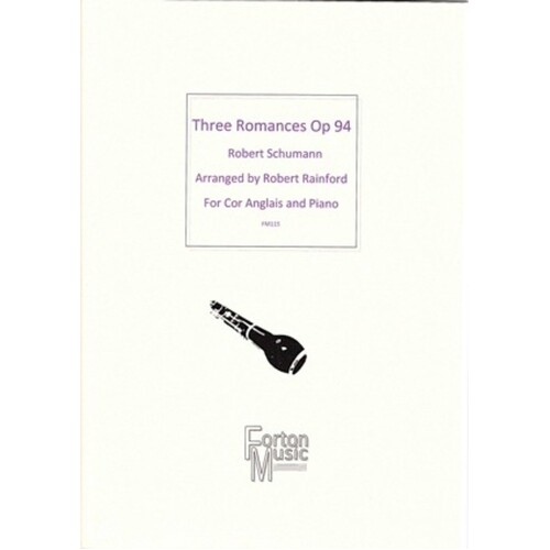Three Romances Opus 94 Cor Anglais/Piano Book