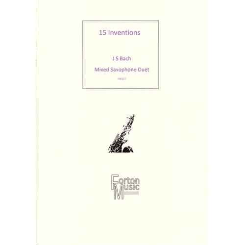 15 2 Part Inventions Saxophone Duet Book