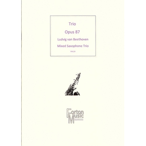 Trio Opus 87 Saxophone Trio Book