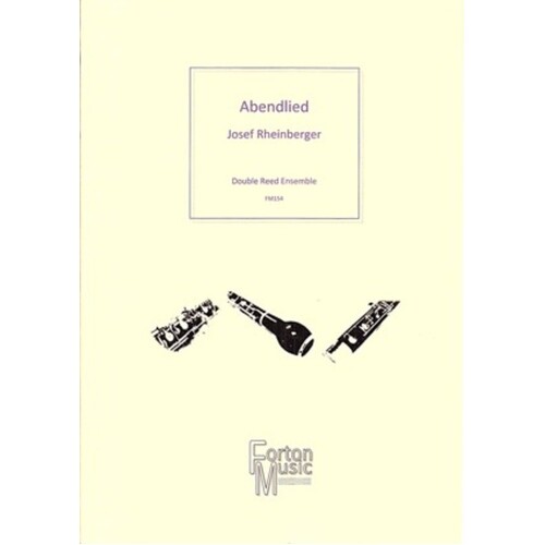 Abendlied Op 69 No 3 Double Reed Ensemble