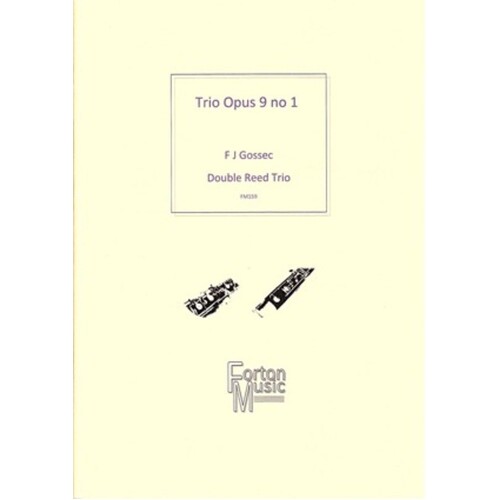 Trio Opus 9 No 1 Double Reed Trio (Softcover Book)