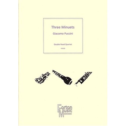 Three Minuets Double Reed Quartet (Softcover Book)