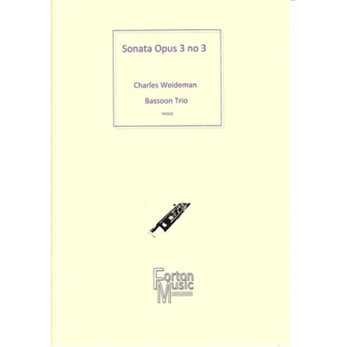 Sonata Opus 3 No 3 Bassoon Trio (Softcover Book)