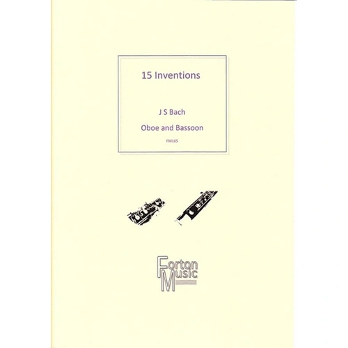 Bach - 15 Inventions for Oboe and Bassoon Duet by Robert Rainford