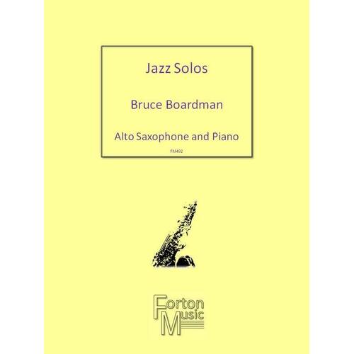 Boardman - Jazz Solos Alto Sax/Piano (Softcover Book)