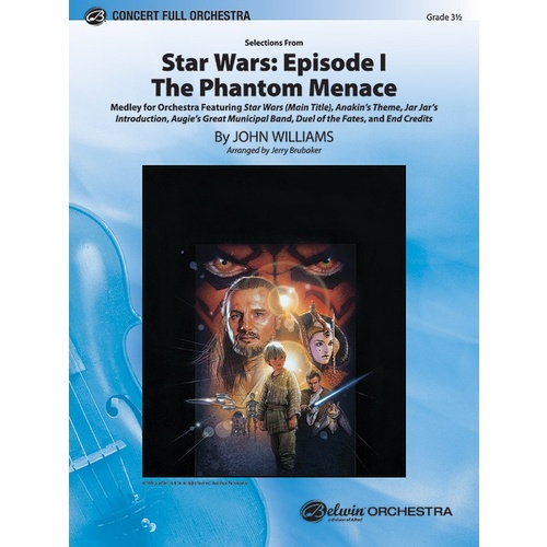 Star Wars Episode I Phantom Menace Selections Full Orchestra Sheet Music Grade 3.5