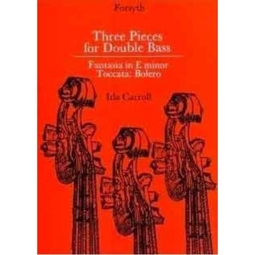 Carroll - 3 Pieces For Double Bass (Softcover Book)