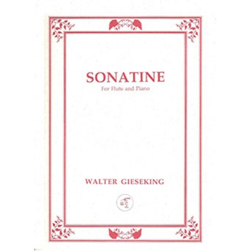 Gieseking - Sonatine For Flute/Piano (Softcover Book)