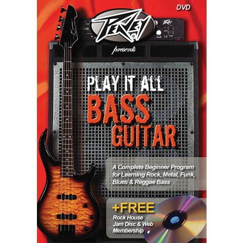Peavey Presents Play It All Bass Guitar DVD Book