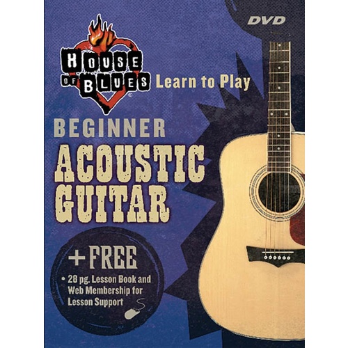 House Of Blues Learn To Play Beg Acoustic Guitar Dv Book