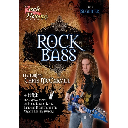 Learn Rock Bass Guitar Beginner DVD Book