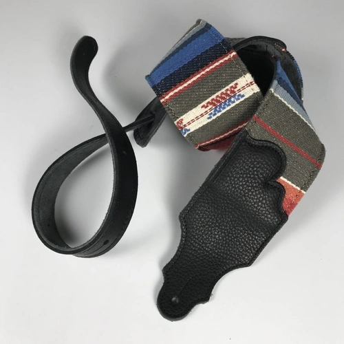 Franklin 3" Saddle Blanket Guitar Strap with Black Glove Leather Ends