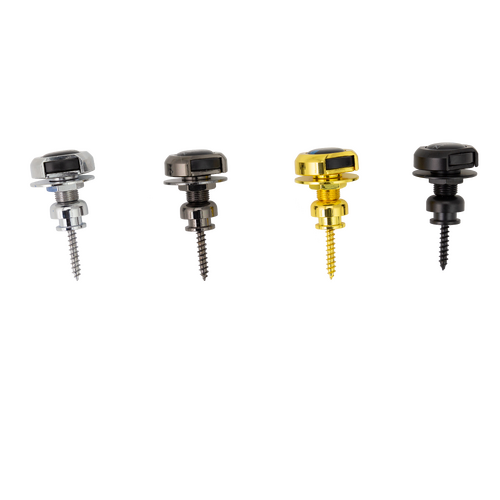 FRETZ Chrome Strap Lock Set - 2 Durable Steel Locks with Side-Release Mechanism and 360-Degree Rotation