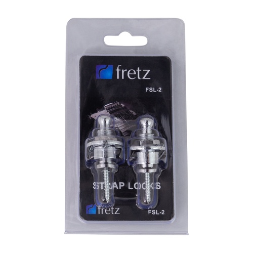 FRETZ Strap Lock FSL-2-CHR Chrome Steel with Side-Release Mechanism and 360-Degree Rotation