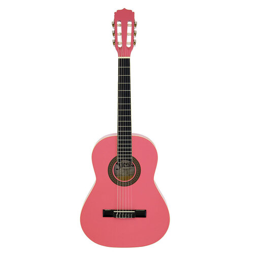 Aria Fiesta 4/4-Size Classical Nylon String Guitar - Pink