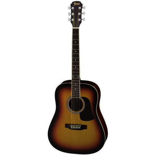 Aria Fiesta Series Dreadnought Acoustic Guitar in Brown Sunburst