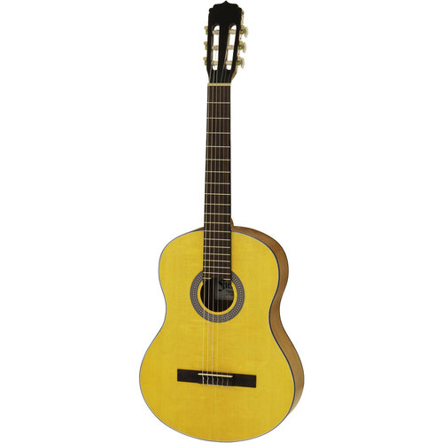 Aria Fiesta 4/4-Size Classical Nylon String Guitar Matte Amber Natural