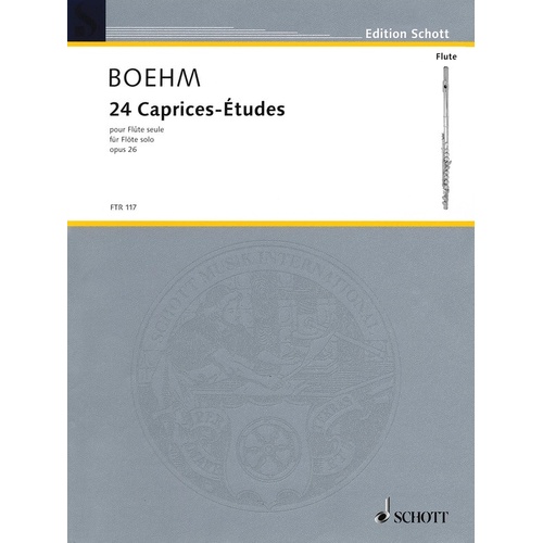 Boehm - 24 Caprices Op 26 Flute Solo (Softcover Book)