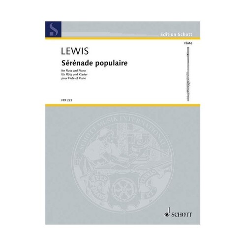 Lewis - Serenade Populaire Flute/Piano (Softcover Book)