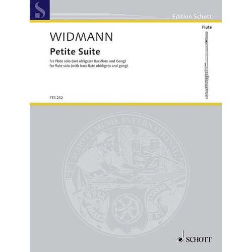 Widmann - Petite Suite Flute Solo With Bass Flute/Gong (Softcover Book)