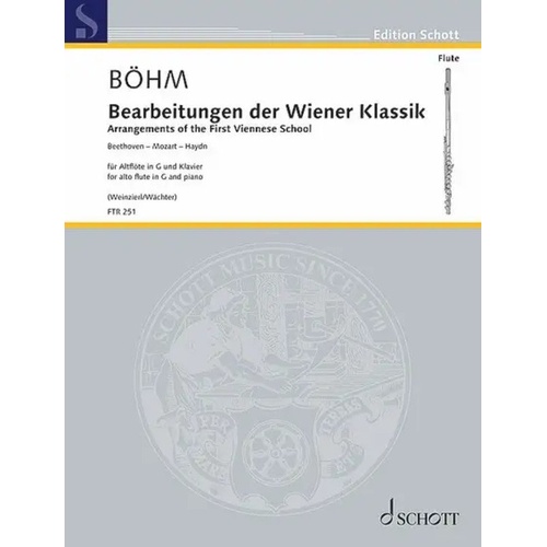 Arrangements of the First Viennese School for Alto Flute and Piano by Theobald Bohm