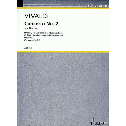 Concerto G Min Op 10 No 2 La Notte Flute/Piano (Softcover Book)