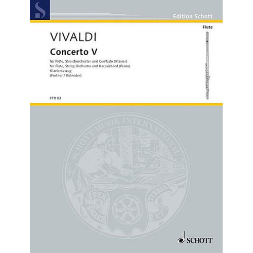 Concerto F Op 10 No 5 F Rv 434 Flute/Piano Book
