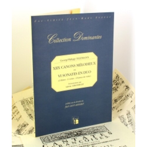 18 Melodious Canons For 2 Flutes Facsimile Book