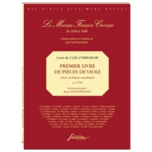 Premier Livre De Pieces De Viola Facsimile Book