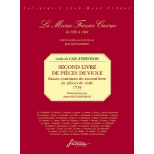 Second Livre De Pieces De Viola Facsimile Book