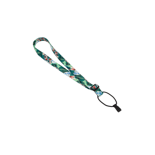 Fretz 1" Print Neck Ukulele Strap with Sound Hole Clip - Green