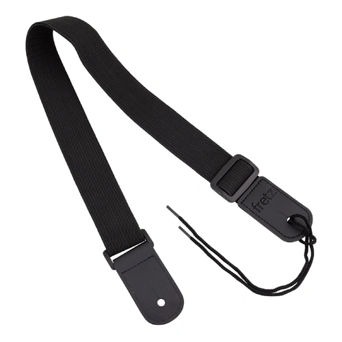 Fretz FUST-PP3 Polypropylene Ukulele Strap Black 1.5" Wide Adjustable Up to 47"