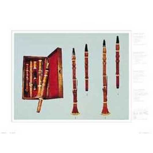 Clarinets Baumann Colour Poster 45 x 60 cm 