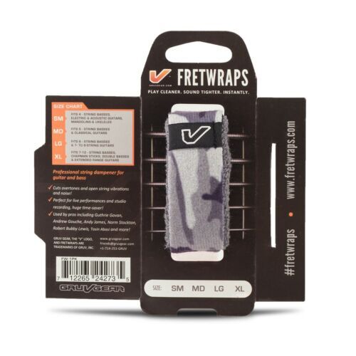 Gruv Gear FretWraps "Camo" String Muter 1-Pack (White, Large)