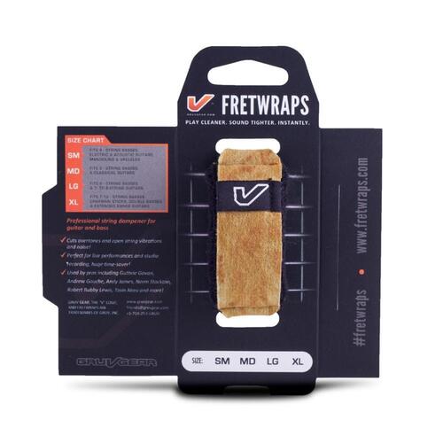 Gruv Gear FretWraps Wood "Maple" Guitar String Muters/Dampeners 1-Pack (Extra Large)
