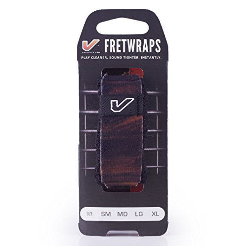 Gruv Gear FretWraps Wood "Walnut" Guitar String Muters/Dampeners 1-Pack (Extra Large)