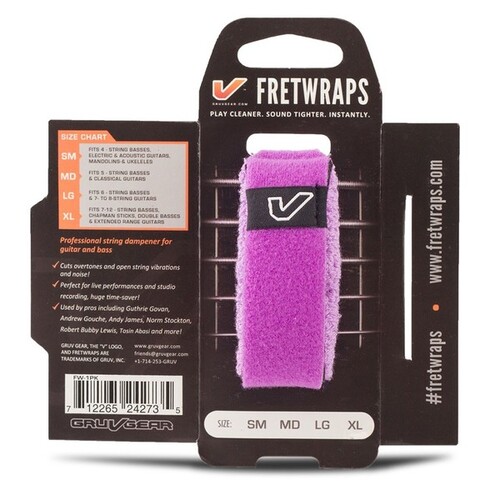 Gruv Gear FretWraps HD 'Gem' String Muter 1-Pack (Purple, Large)
