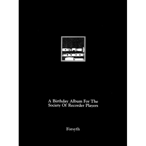 Society Of Recorder Players Birthday Album Book