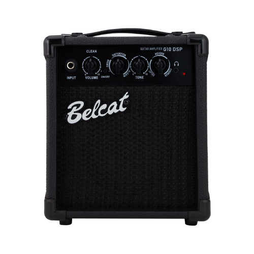 Belcat G10 DSP Guitar Combo Amplifier with Effects, Bluetooth, USB-C Recording, 10W, 5" Speaker, Delay, Reverb, Chorus, Black