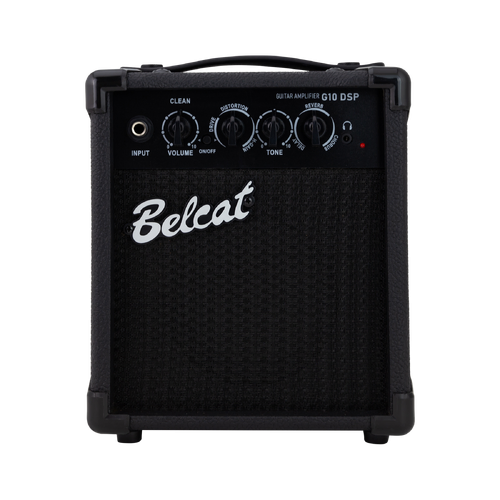 Belcat G10 DSP Guitar Combo Amplifier with Effects, Bluetooth Speaker, 10W Power, USB-C Recording, 5" Speaker, Clean/Overdrive Channels