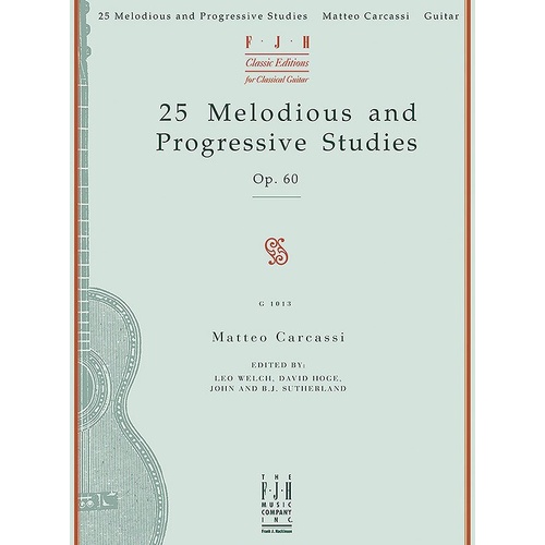 Carcassi - 25 Melodious and Progressive Studies Op. 60 for Guitar