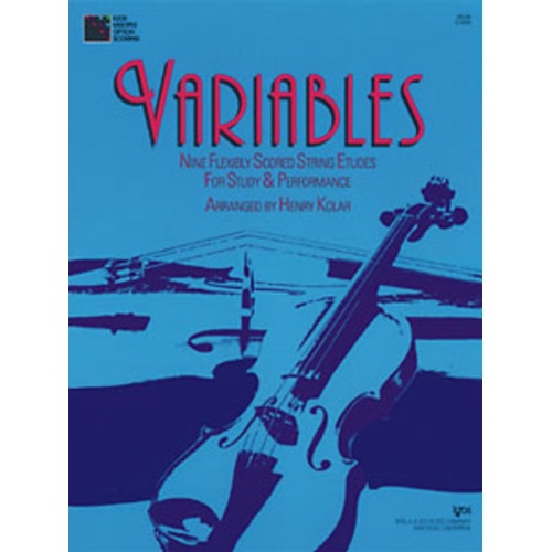 Variables Violin 3 Or Viola Treble Clef Book